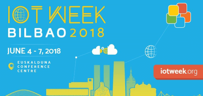 IoT Week Bilbao ekitaldiaren kartela.