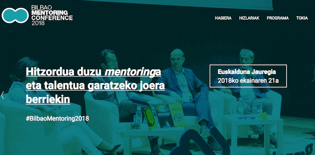 Portal del encuentro Bilbao Mentoring Conference