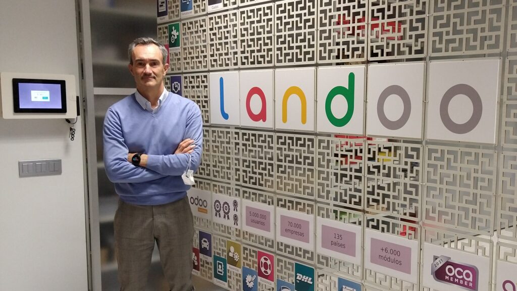 Josean Soroa, director de Proyectos de Landoo, en sus oficinas de Donostia.