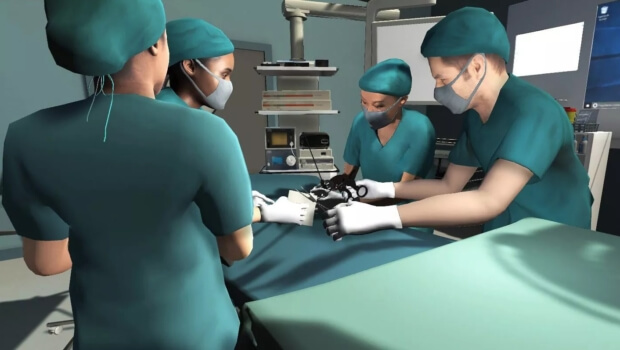 Realidad virtual para realizar prácticas en el quirófano