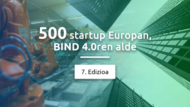500 startup Europan BIND 4.0ren alde