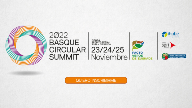 El modelo de economía circular y su impacto en la competitividad de la industria centrarán el Basque Circular Summit 2022