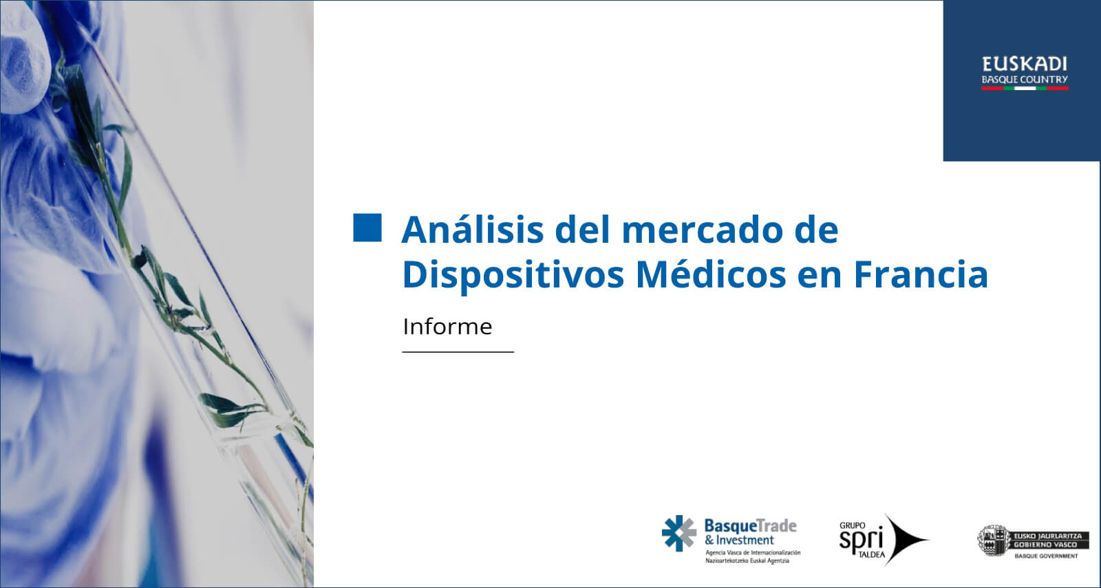 Imagen de portada del informe sobre el mercado de dispositivos médicos en Francia.