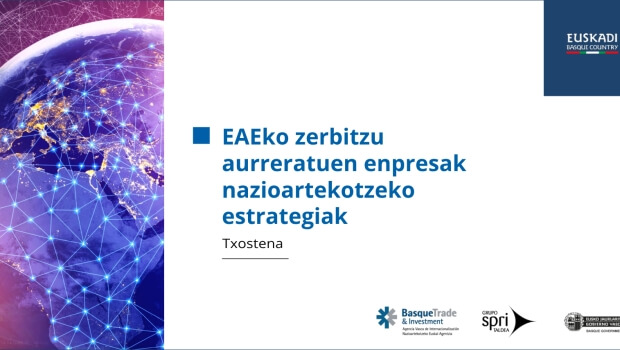 Zerbitzu aurreratuetako euskal enpresen nazioartekotze-estrategiak, aztergai