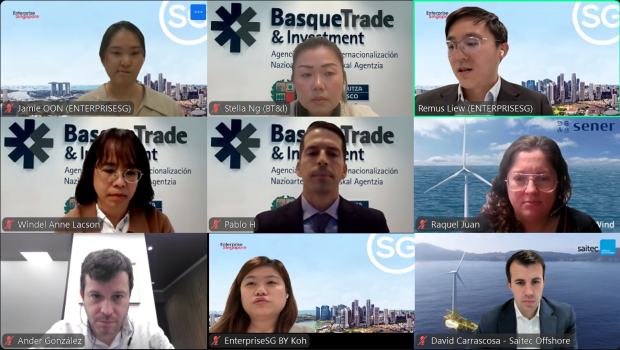 Euskadi y Singapur comparten sus capacidades en eólica marina a través de un webinar