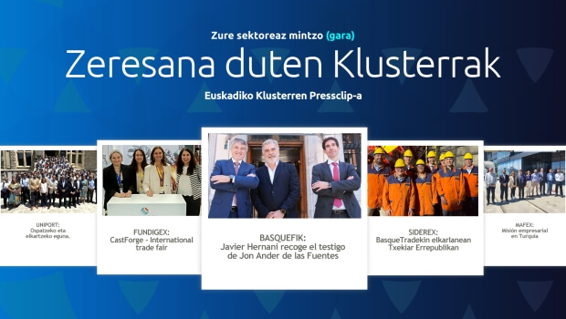 Zure  sektoreaz  mintzo  gara:  Euskadiko  Klusterren  Pressclip-a